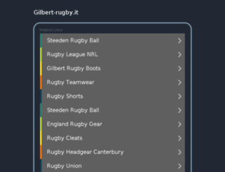 gilbert-rugby.it screenshot