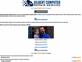 gilbertcomputerrepairservice.net screenshot