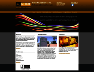 gilbertelectric.com screenshot