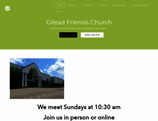 gileadfriendschurch.org screenshot