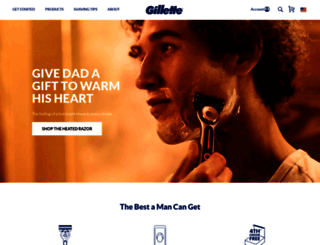 gillette-preshave.com screenshot