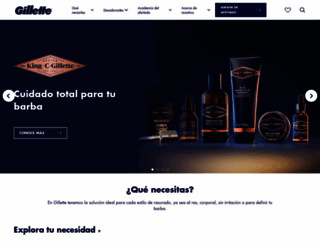 gillette.cl screenshot