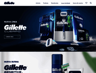 gillette.com.pe screenshot
