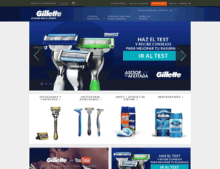 gillette.com.sv screenshot