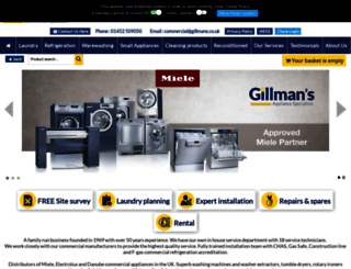 gillmanscommercialappliances.co.uk screenshot