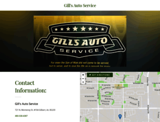 gillsautoserviceaz.com screenshot