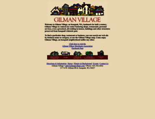 gilmanvillage.com screenshot