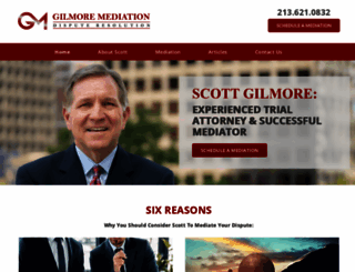 gilmoremediation.com screenshot