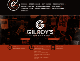 gilroyskitchen.com screenshot