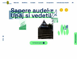gimnazija-poljane.com screenshot
