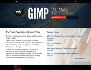 gimp.org screenshot