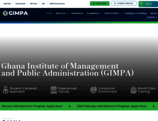 gimpa.edu.gh screenshot