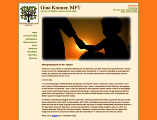 ginakramermft.com screenshot