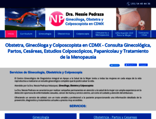 ginecologacolposcopistadf.com.mx screenshot