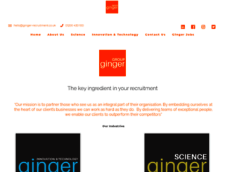 ginger-recruitment.co.uk screenshot