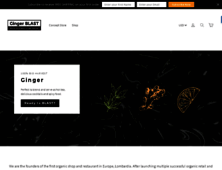 gingerblast.myshopify.com screenshot