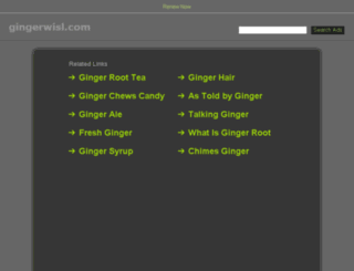 gingerwisl.com screenshot