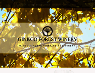 ginkgowinery.com screenshot