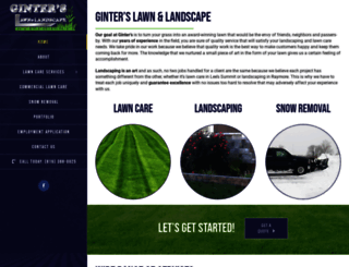 ginterslawnandlandscape.com screenshot