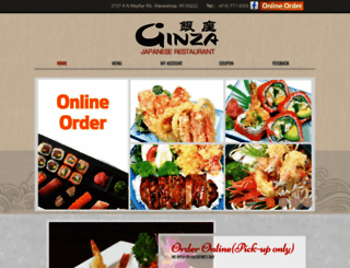 ginzawauwatosa.com screenshot