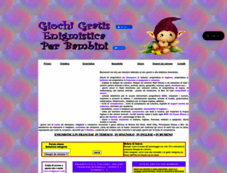 giochigratisenigmisticaperbambini.com screenshot