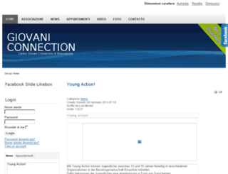 giovaniconnection.it screenshot