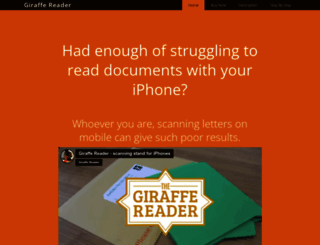 giraffe-reader.com screenshot