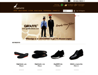 giraffe-shoes.com screenshot