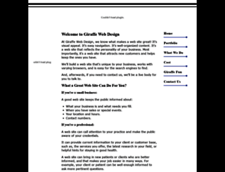 giraffewebdesign.com screenshot