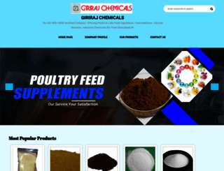 girirajchemicals.com screenshot