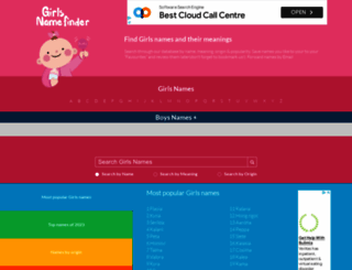 girlsnamefinder.com screenshot