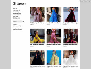 girlsprom.storenvy.com screenshot