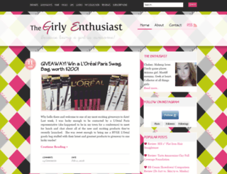 girlyenthusiast.com screenshot