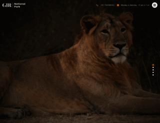 girnationalpark.co.in screenshot