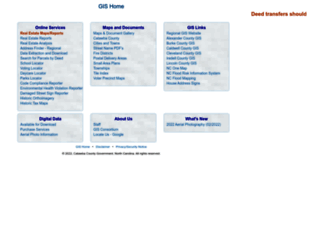 gis.catawbacountync.gov screenshot