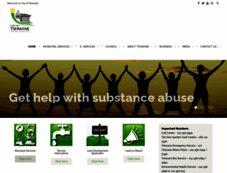 gis.tshwane.gov.za screenshot