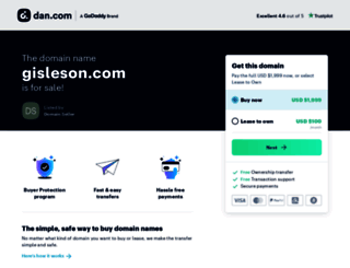 gisleson.com screenshot