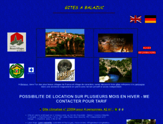 gitesbalazuc.com screenshot