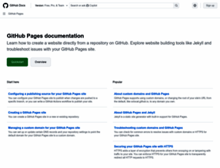 github.io screenshot