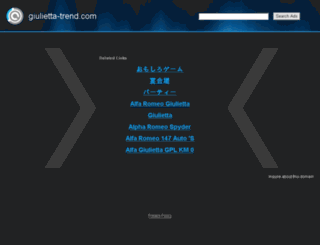 giulietta-trend.com screenshot