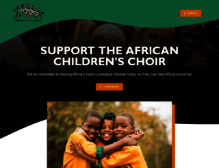give.africanchildrenschoir.com screenshot