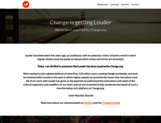 give.louder.org screenshot