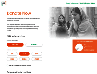 give.psi.org screenshot