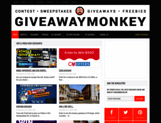 giveawaymonkey.com screenshot