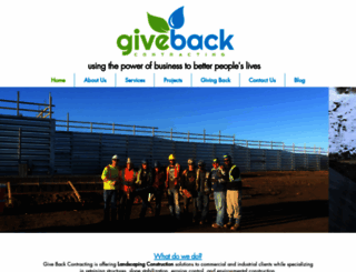 givebackcontracting.com screenshot