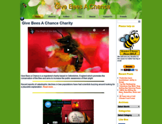 givebeesachance.org.uk screenshot