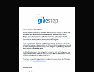 givestep.com screenshot