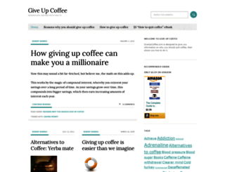 giveupcoffee.com screenshot