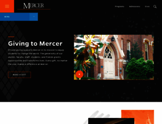 giving.mercer.edu screenshot