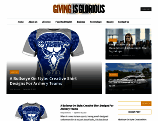 givingisglorious.com screenshot